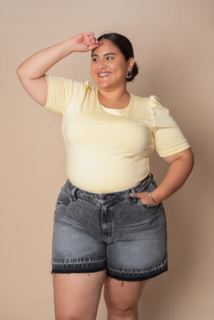 SHORT ELASTICO - GRIS CLARO 1 Shor Basta Rasgada